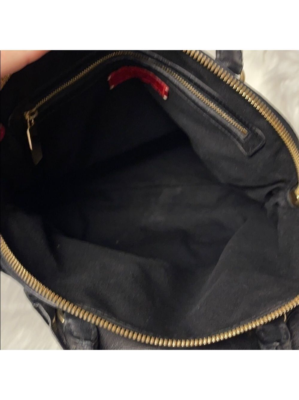 AUTHENTIC VALENTINO GARAVANI PETALE BLACK NAPPA LEATHER ROSETTE DOME BAG - Picture 13 of 14